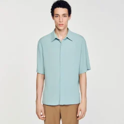 Homme SANDRO Chemise à Manches Courtes