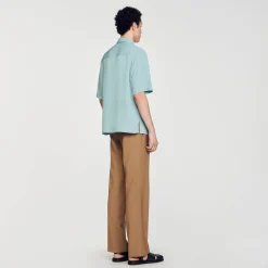 Homme SANDRO Chemise à Manches Courtes