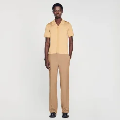 Homme SANDRO Chemise à Manches Courtes