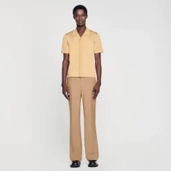 Homme SANDRO Chemise à Manches Courtes