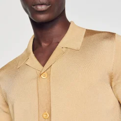Homme SANDRO Chemise à Manches Courtes
