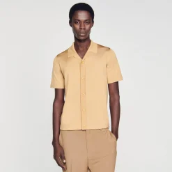 Homme SANDRO Chemise à Manches Courtes