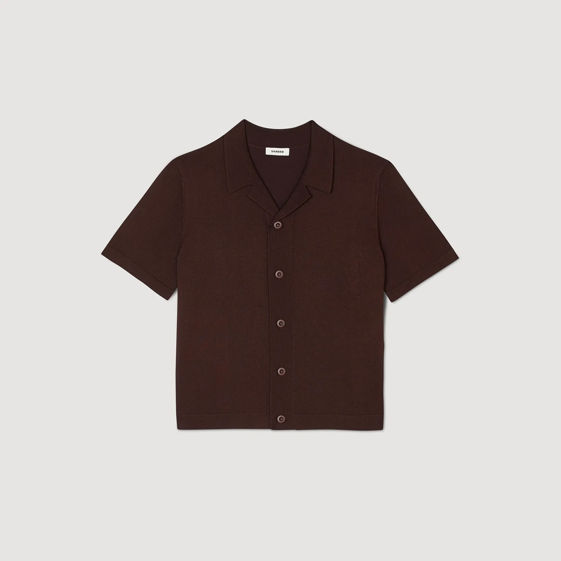Homme SANDRO Chemise à Manches Courtes