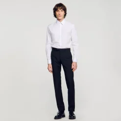 Homme SANDRO Chemise à Manches Longues