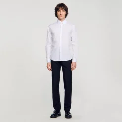Homme SANDRO Chemise à Manches Longues