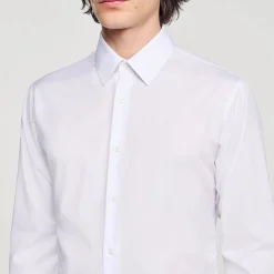 Homme SANDRO Chemise à Manches Longues