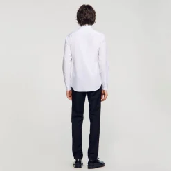 Homme SANDRO Chemise à Manches Longues