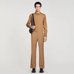 Homme SANDRO Chemise à Manches Longues