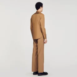 Homme SANDRO Chemise à Manches Longues