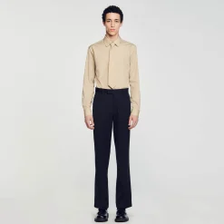 Homme SANDRO Chemise à Manches Longues