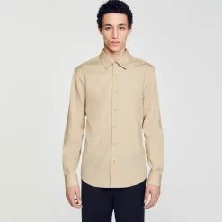Homme SANDRO Chemise à Manches Longues