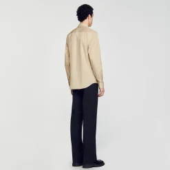 Homme SANDRO Chemise à Manches Longues