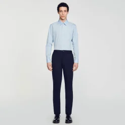 Homme SANDRO Chemise à Manches Longues