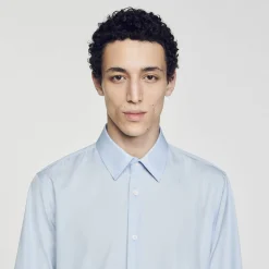 Homme SANDRO Chemise à Manches Longues