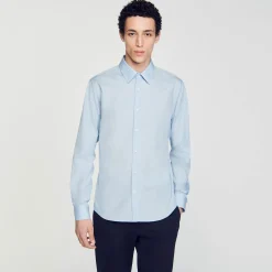 Homme SANDRO Chemise à Manches Longues