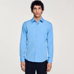 Homme SANDRO Chemise à Manches Longues