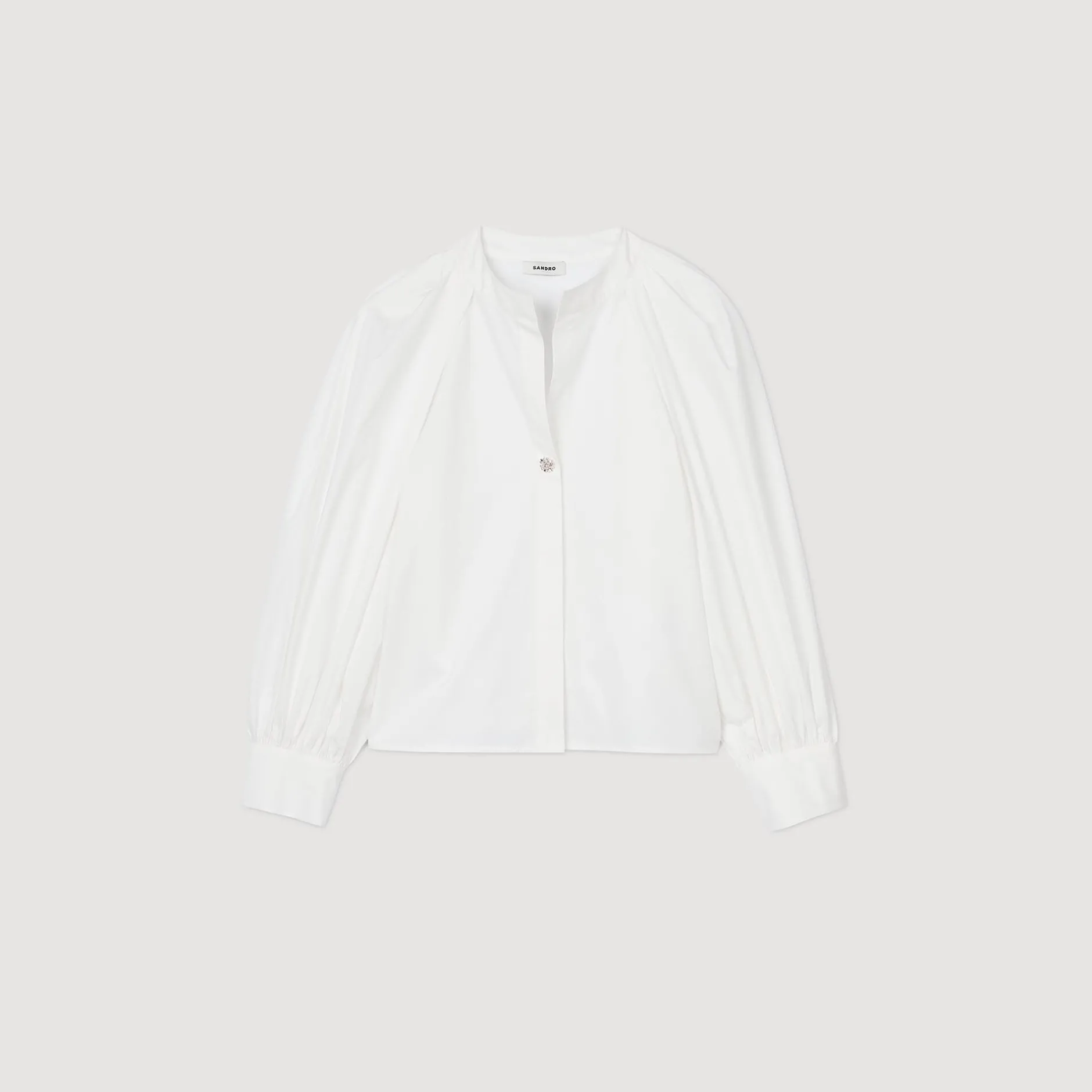 Femme SANDRO Chemise à Manches Volumineuses