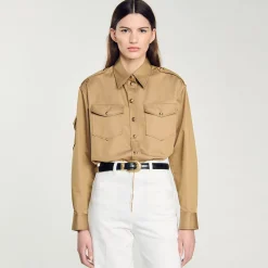 Femme SANDRO Chemise à Poches
