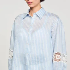 Femme SANDRO Chemise à Rayures