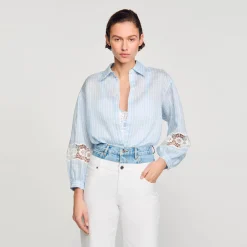 Femme SANDRO Chemise à Rayures