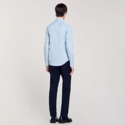 Homme SANDRO Chemise Ajustée En Coton Stretch