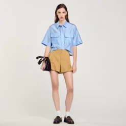 Femme SANDRO Chemise Bimatières