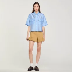 Femme SANDRO Chemise Bimatières