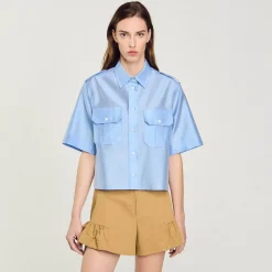 Femme SANDRO Chemise Bimatières