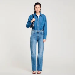 Femme SANDRO Chemise Body En Jean