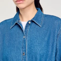Femme SANDRO Chemise Body En Jean