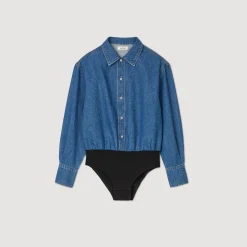 Femme SANDRO Chemise Body En Jean