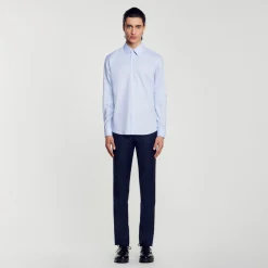 Homme SANDRO Chemise Coupe Classique En Coton