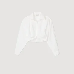 Femme SANDRO Chemise Courte Torsadée