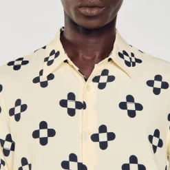 Homme SANDRO Chemise Cross Flower