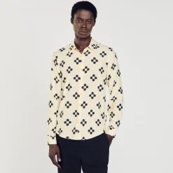 Homme SANDRO Chemise Cross Flower