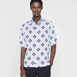 Homme SANDRO Chemise Cross Flower Manches Courtes
