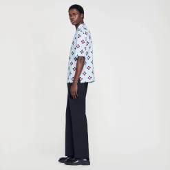 Homme SANDRO Chemise Cross Flower Manches Courtes