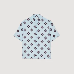 Homme SANDRO Chemise Cross Flower Manches Courtes