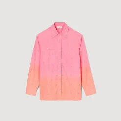 Femme SANDRO Chemise Dip Dye Strassée