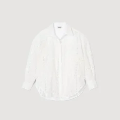 Femme SANDRO Chemise En Broderie Anglaise