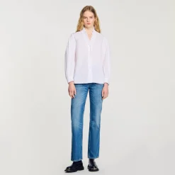 Femme SANDRO Chemise En Coton Biologique