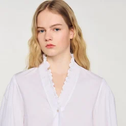 Femme SANDRO Chemise En Coton Biologique