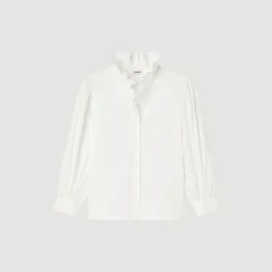 Femme SANDRO Chemise En Coton Biologique