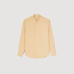 Homme SANDRO Chemise En Coton Et Lin