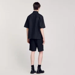 Homme SANDRO Chemise En Denim Brut