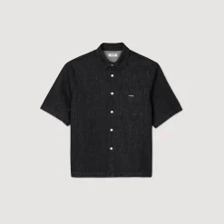 Homme SANDRO Chemise En Denim Brut