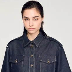Femme SANDRO Chemise En Jean