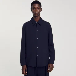 Homme SANDRO Chemise En Jersey à Manches Longues