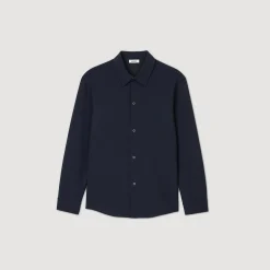 Homme SANDRO Chemise En Jersey à Manches Longues