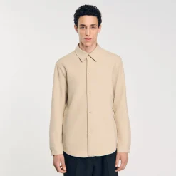 Homme SANDRO Chemise En Jersey à Manches Longues